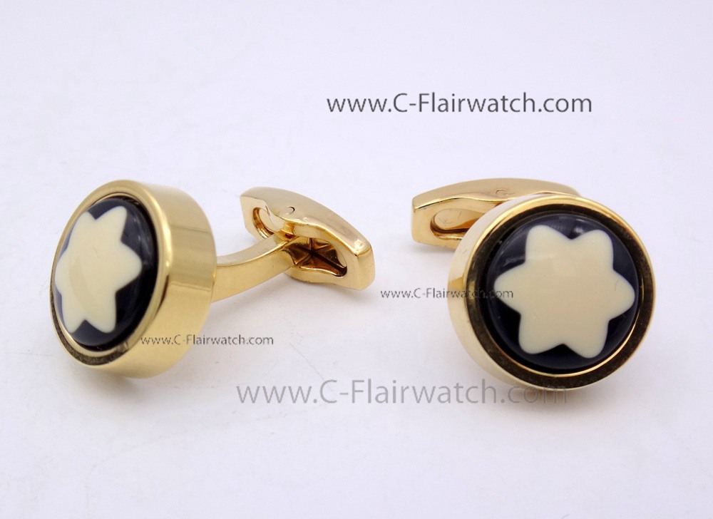 Classic Collection MontBlanc Cufflinks Gold